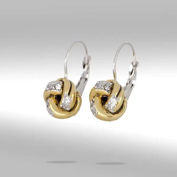 Infinity Love Knot Collection - Pavé French Wire Earrings John Medeiros Jewelry Collections