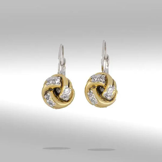 Infinity Love Knot Collection - Pavé French Wire Earrings John Medeiros Jewelry Collections