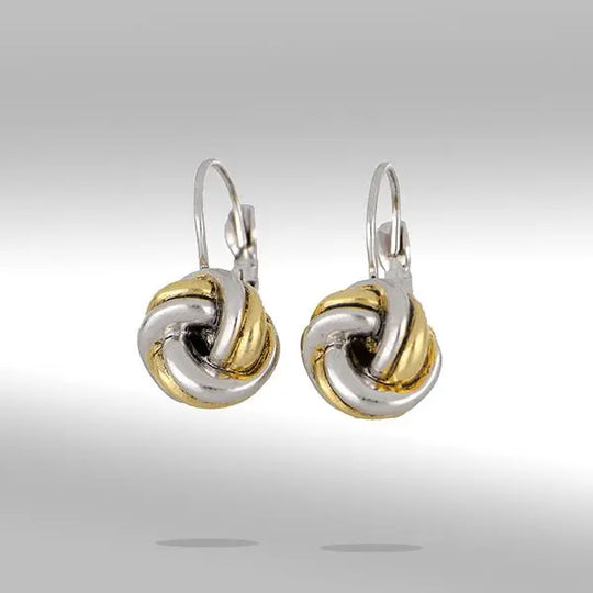 Infinity Love Knot Collection - Two-Tone French Wire Earrings John Medeiros Jewelry Collections