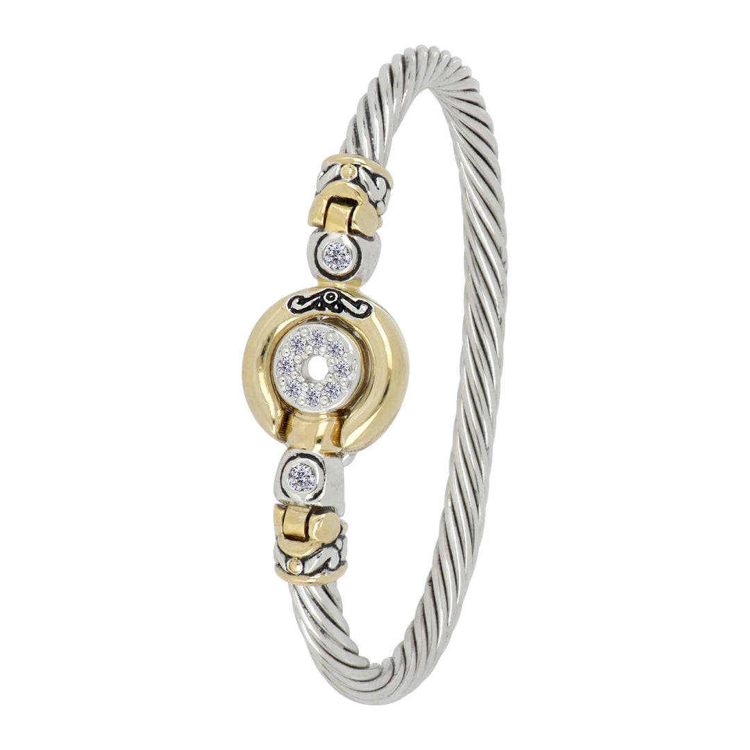 *Last Act* Ciclo D'Amor Pavé & Gold Magnetic Clasp Bracelet John Medeiros Jewelry Collections