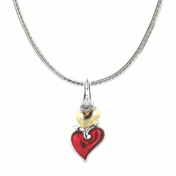 *Last Act* Double Heart Necklace John Medeiros Jewelry Collections