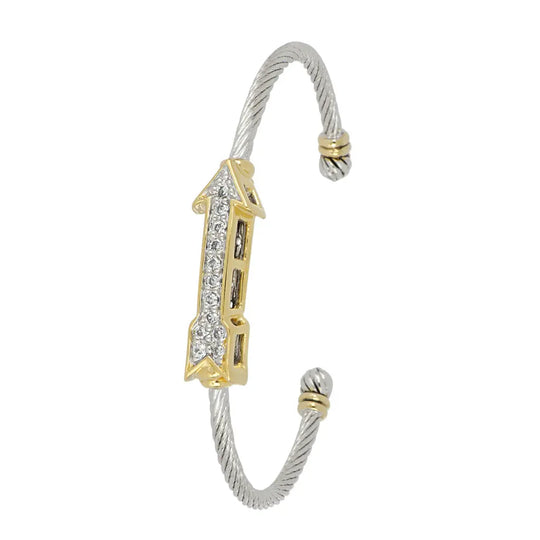 *Limited Offer* Celebration Petite Pavé - Arrow of Love Wire Cuff Bracelet John Medeiros Jewelry Collections