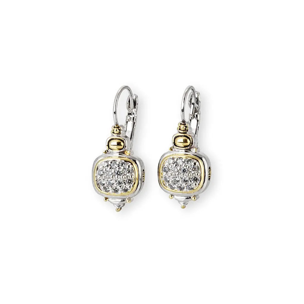 Nouveau Collection - Cubic Zirconia French Wire Earrings John Medeiros Jewelry Collections