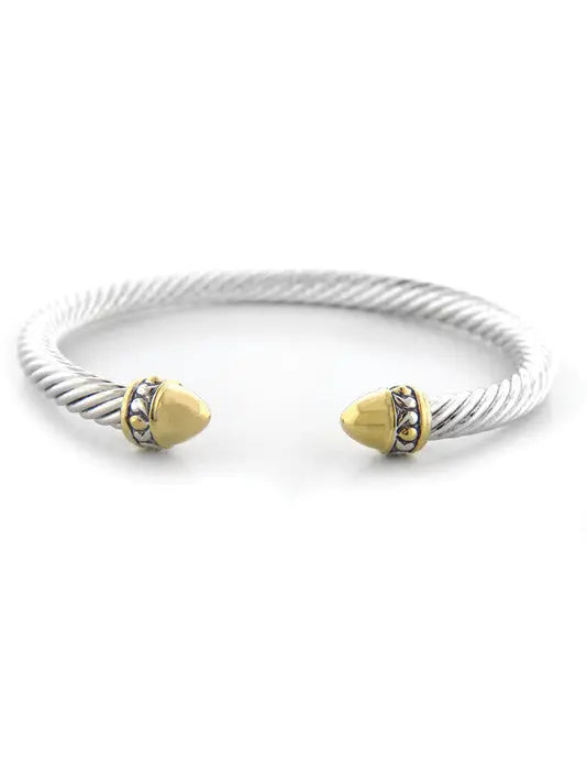 Nouveau Collection - Gold Dome Bullet Wire Cuff John Medeiros Jewelry Collections