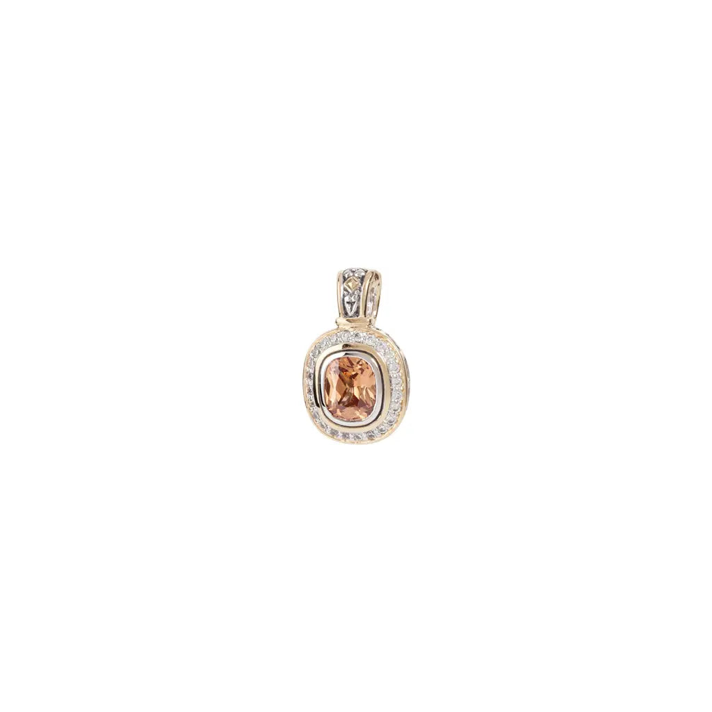 Nouveau Collection - Pavé Accented Oval Enhancer Pendant John Medeiros Jewelry Collections