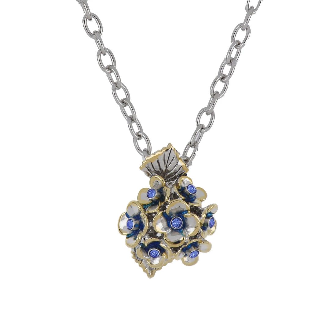 Novelão Collection Large One Flower Two-Tone Pendant Necklace John Medeiros Jewelry Collections