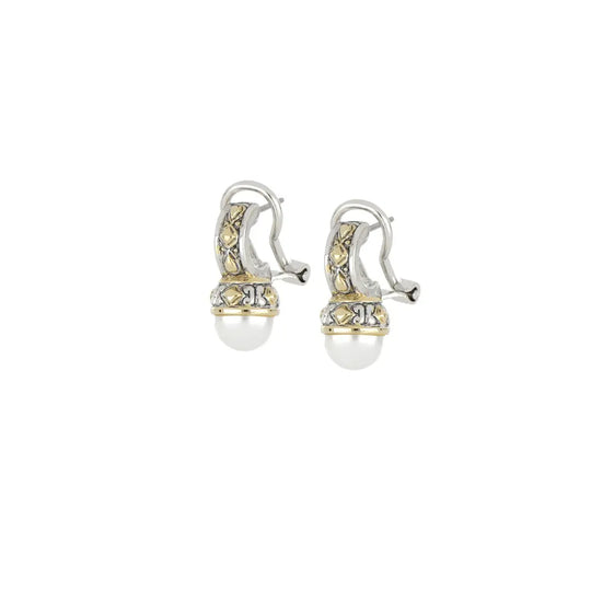 Ocean Images Collection - 10mm Omega Clip Earrings John Medeiros Jewelry Collections