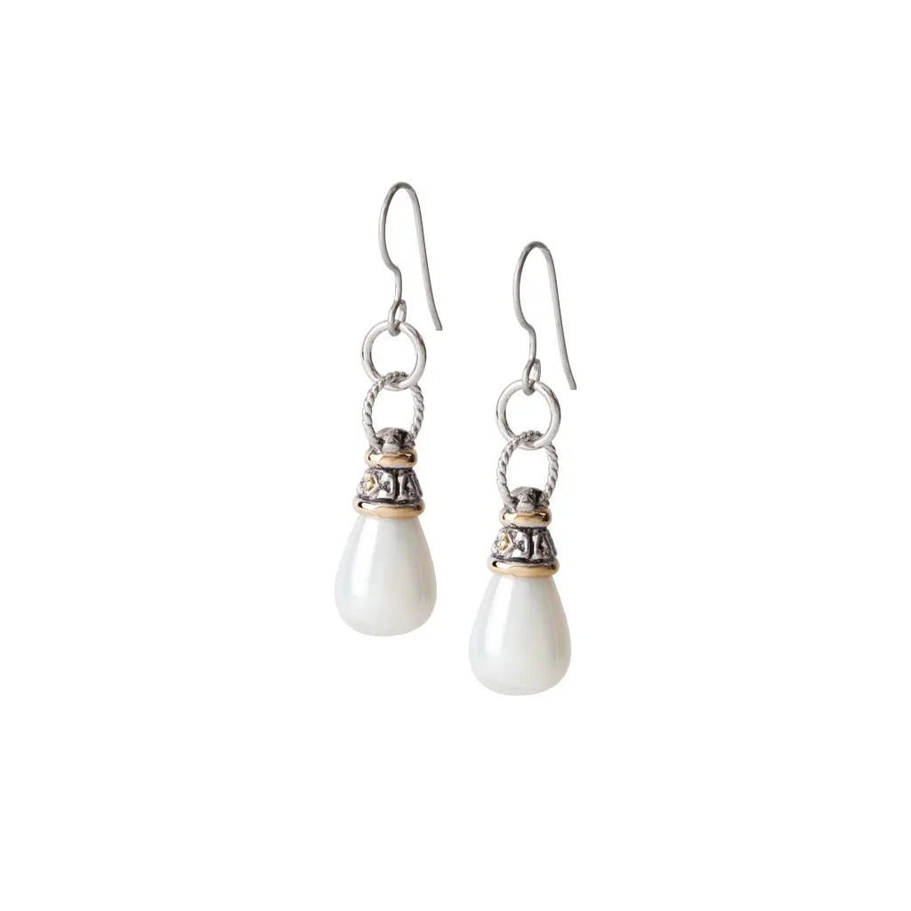 Ocean Images Collection - Seashell Pearl Fish Hook Earrings John Medeiros Jewelry Collections