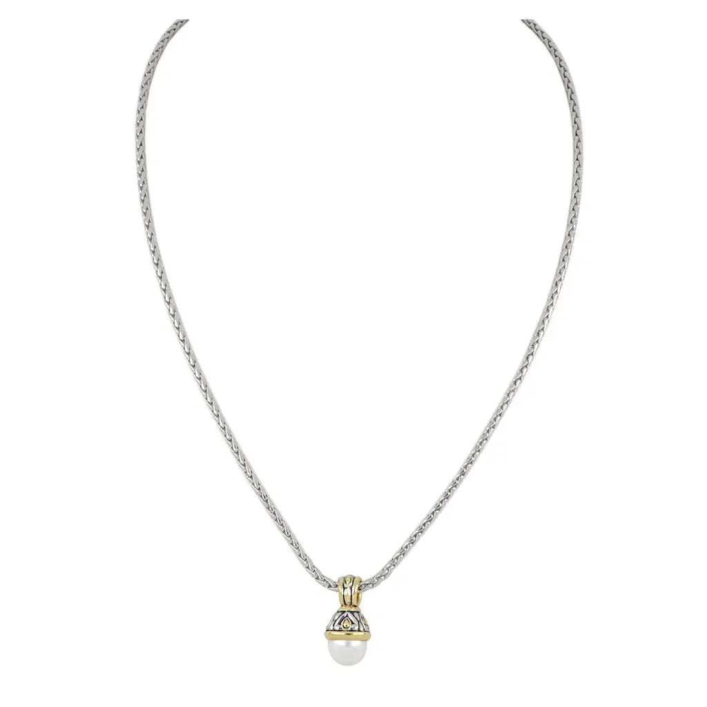 Ocean Images Collection - Small 10mm Pearl Slider Necklace John Medeiros Jewelry Collections