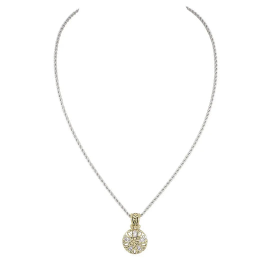 Ocean Images Seaside Collection - Small Sand Dollar Slider with Chain John Medeiros Jewelry Collections