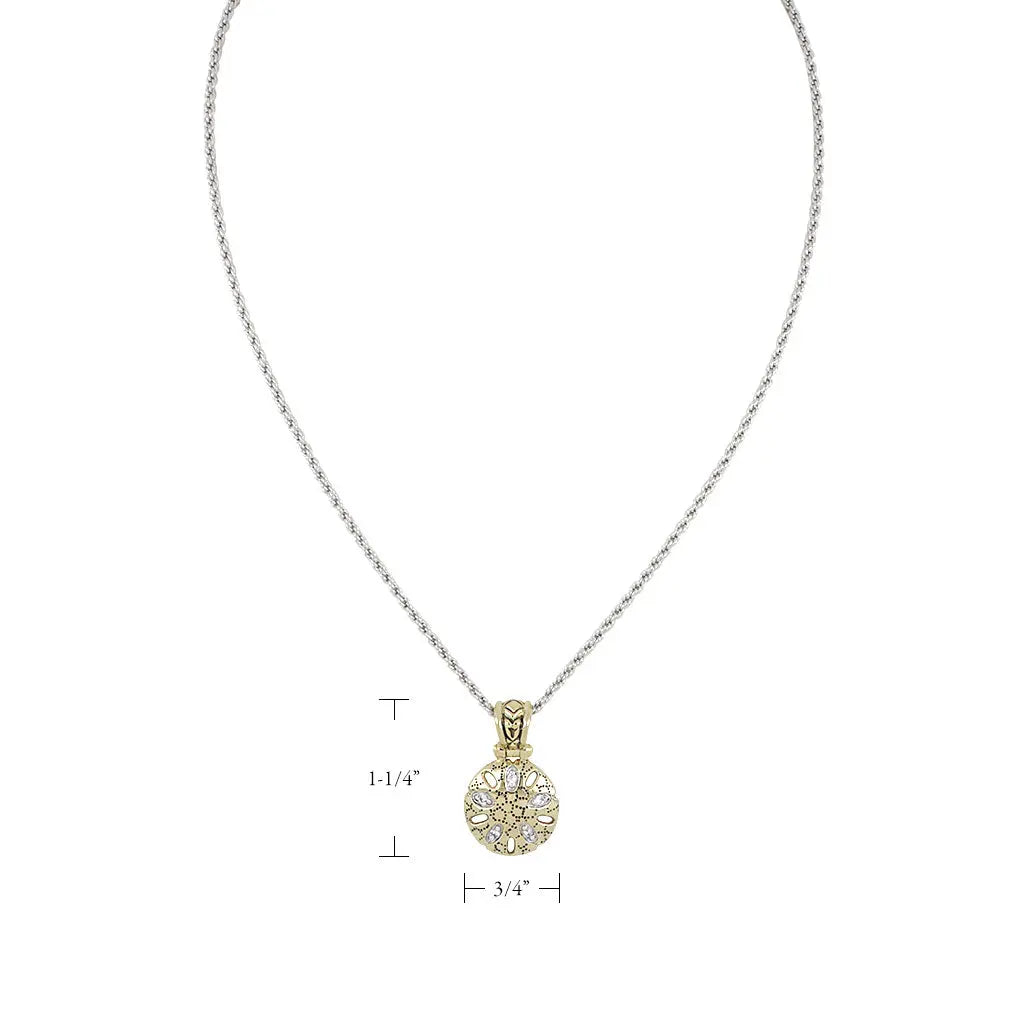 Ocean Images Seaside Collection - Small Sand Dollar Slider with Chain John Medeiros Jewelry Collections