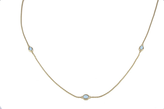 Opalas do Mar Collection - Blue Opal 5 Station Necklace John Medeiros Jewelry Collections