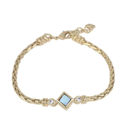 Opalas do Mar Collection - Single Strand Blue Diamond Opal Bracelet John Medeiros Jewelry Collections