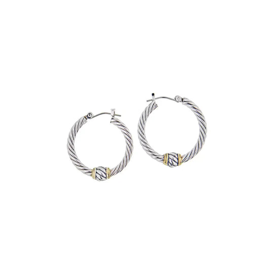 Oval Link Collection - Twisted Wire Hoop Earrings John Medeiros Jewelry Collections