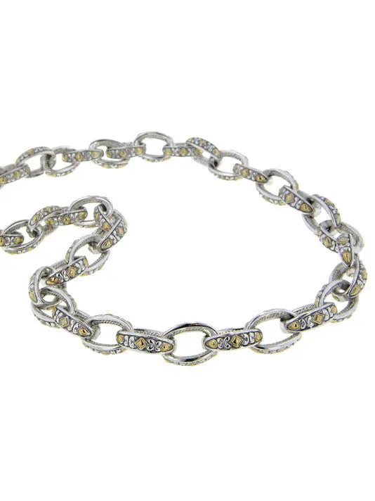 Oval Link Collection - Two-Tone Necklace John Medeiros Jewelry Collections