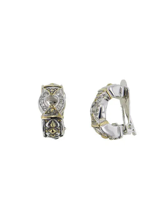 Pavé Circle Clip Earrings John Medeiros Jewelry Collections