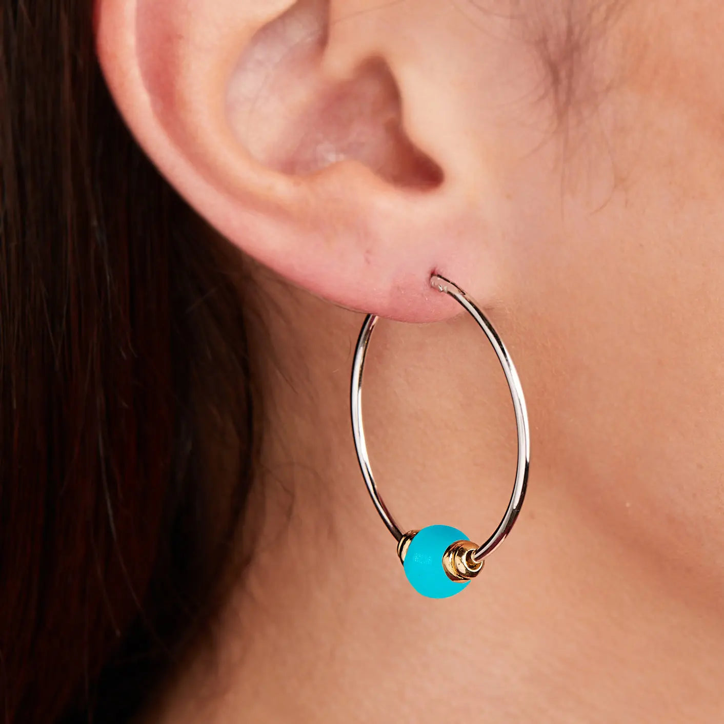 Two-tone buy Turquoise earrings