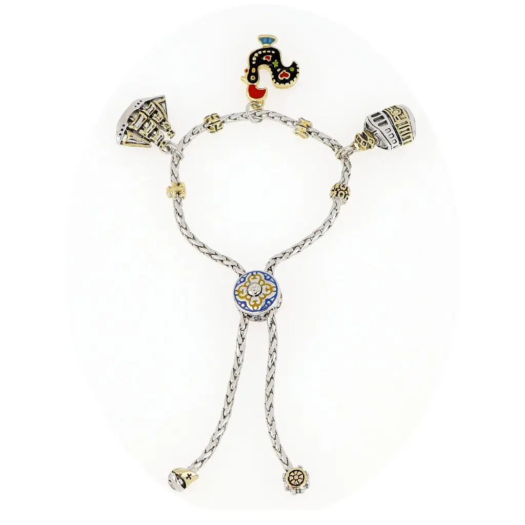 Portuguese Collection - Adjustable Bolo Bracelet with Charms - SET1 John Medeiros Jewelry Collections