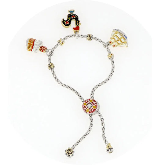 Portuguese Collection - Adjustable Bolo Bracelet with Charms - SET3 John Medeiros Jewelry Collections