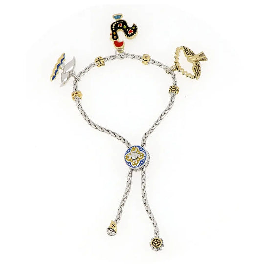 Portuguese Collection - Adjustable Bolo Bracelet with Charms - SET6 John Medeiros Jewelry Collections