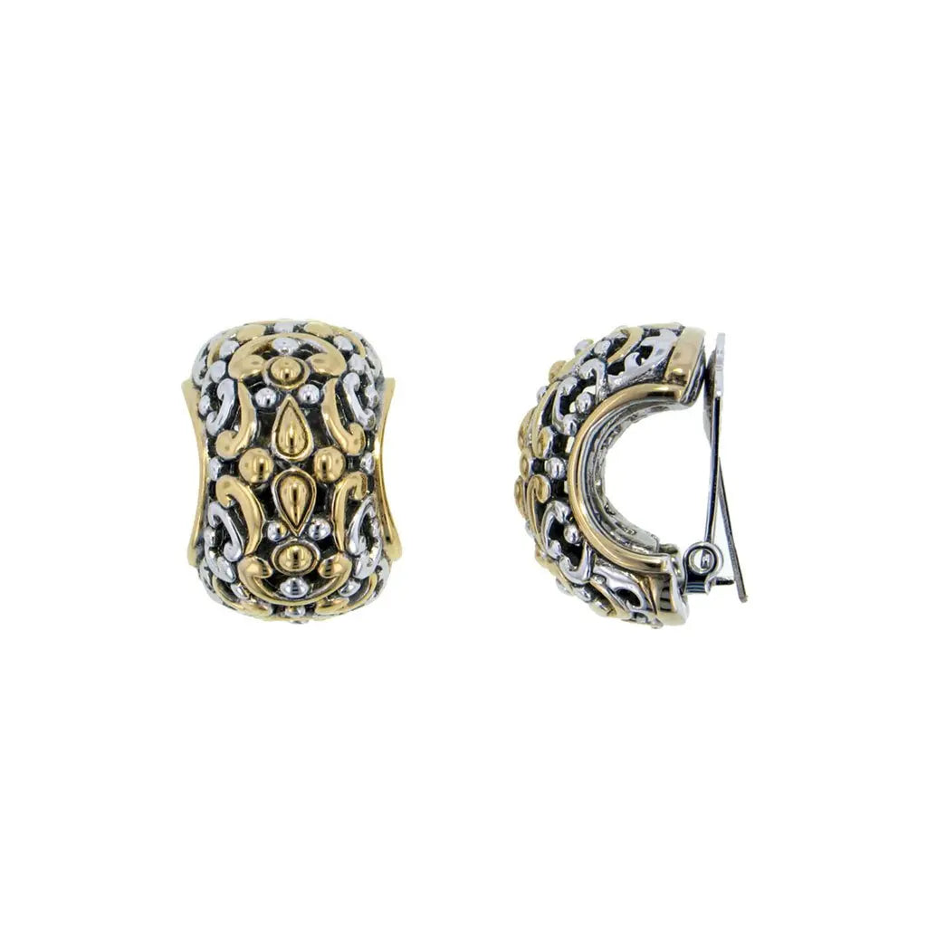 Twisted Bead Collection - Large Wide Clip Earrings John Medeiros Jewelry Collections