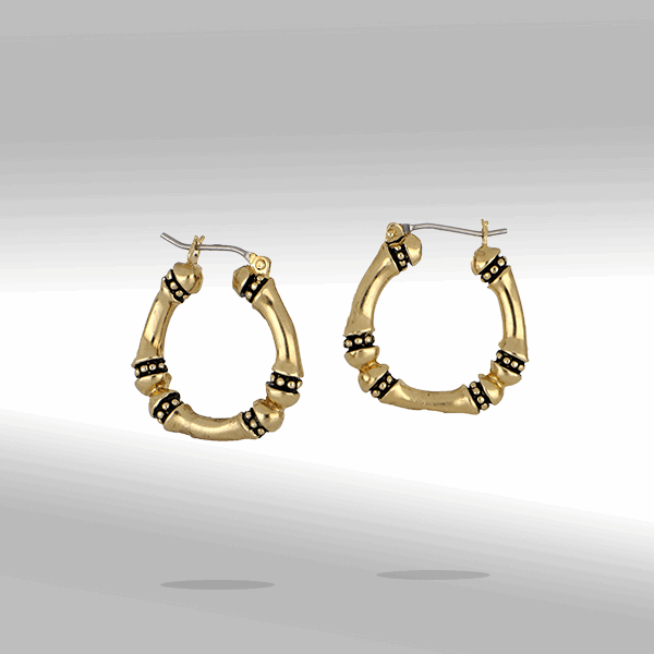 Canias Gold Medium Hoop Earrings