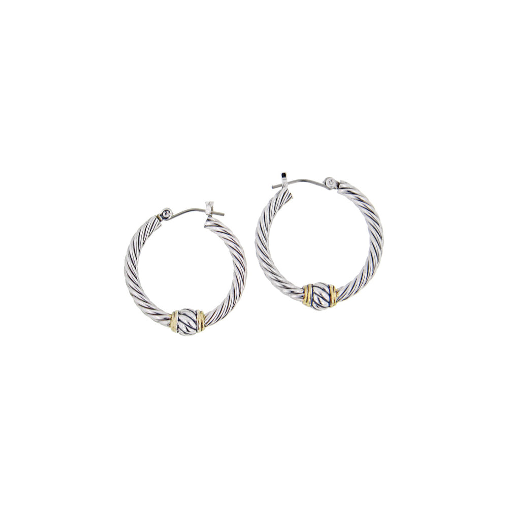 Oval Link Collection - Twisted Wire Hoop Earrings John Medeiros Jewelry Collections