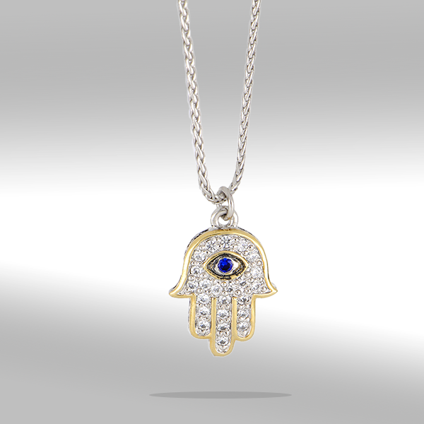 Celebration Collection - Hamsa Hand Indigo Eye Pendant Necklace – John ...