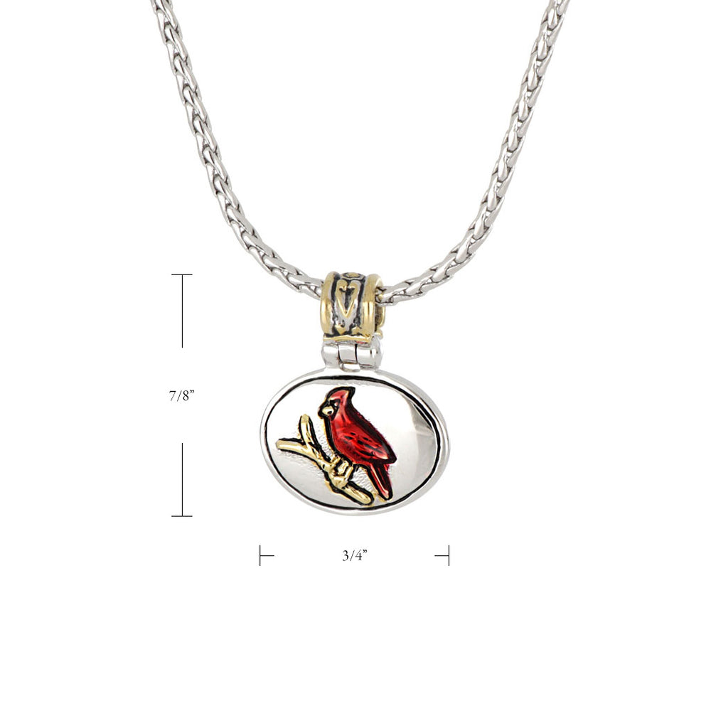 Celebration Memories Red Cardinal Pendant Necklace