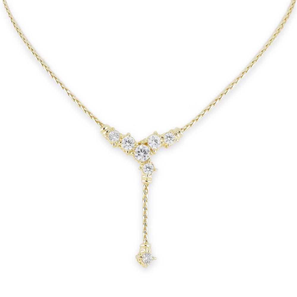 Diamante Cluster 104 - 7 Stone Y Necklace John Medeiros Jewelry Collections