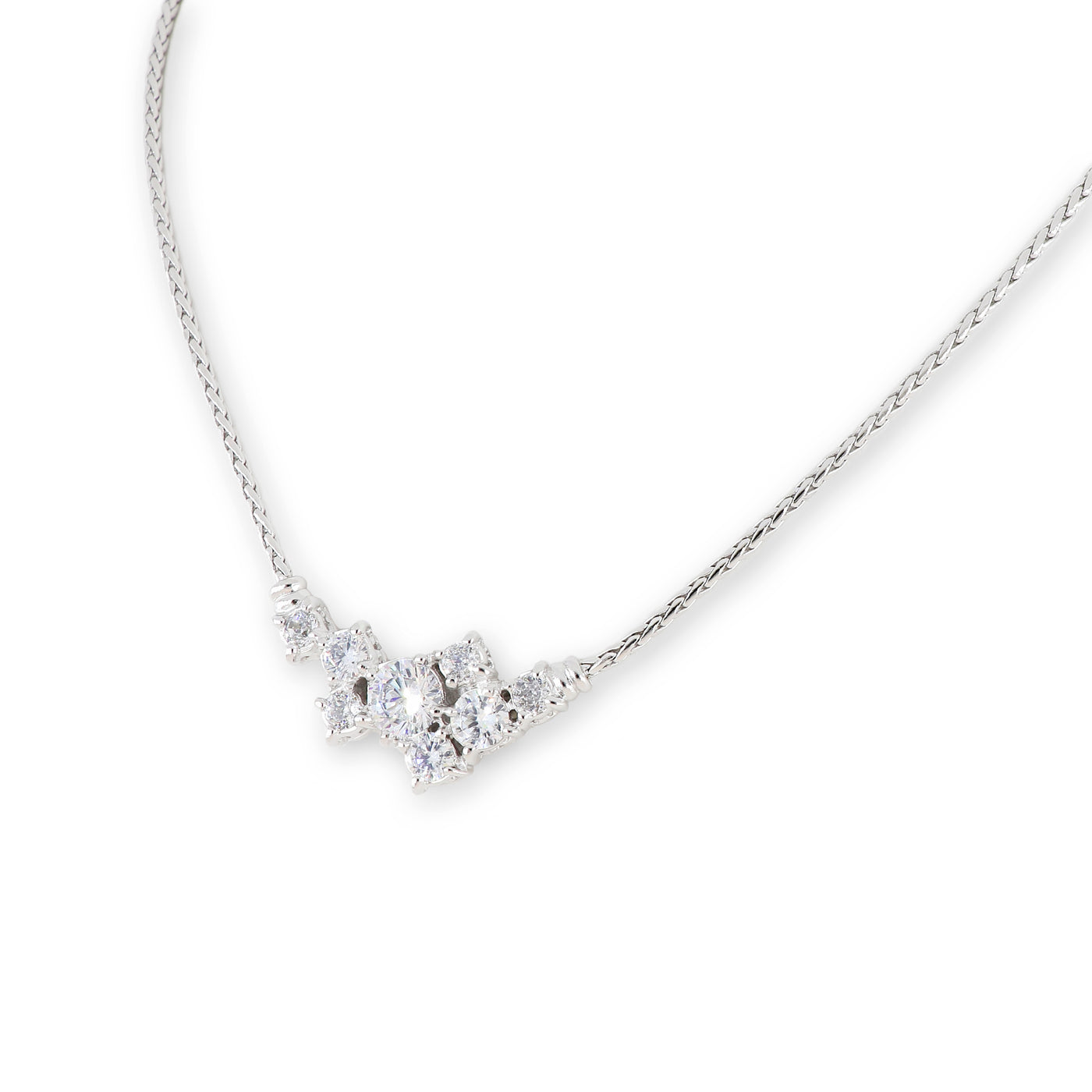 8 Stone Diamond Necklace