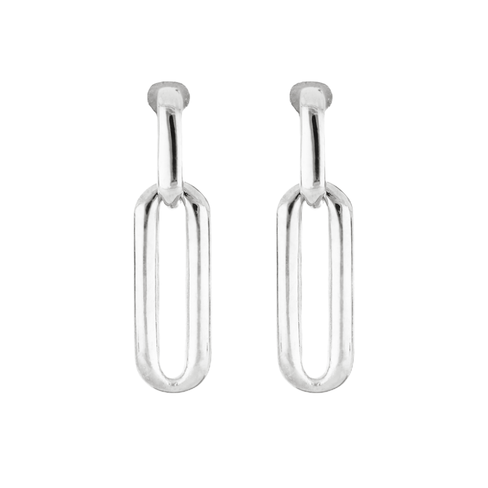 Diamante - Large Link Post Earrings John Medeiros Jewelry Collections